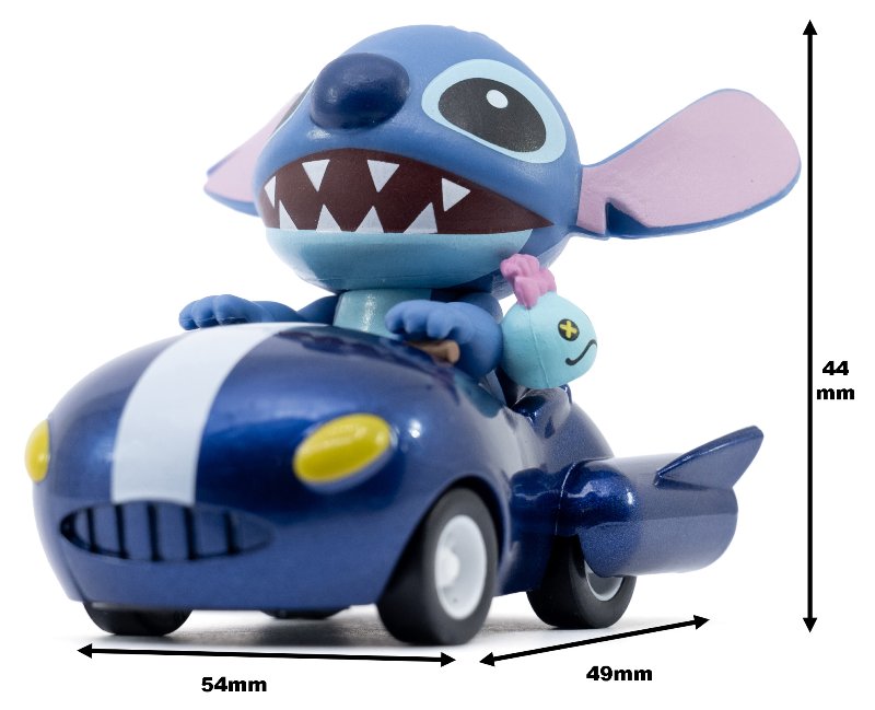 Lilo&Stitch Zoom Hero Pullback 7Asst(Assorted - Includes 1)-Dolls & Accessories-MAXX-