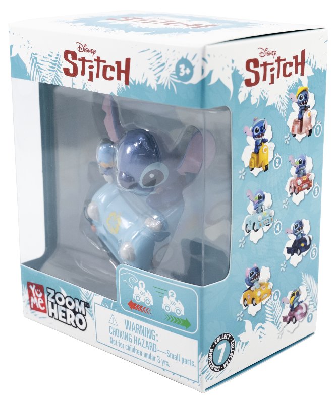 Lilo&Stitch Zoom Hero Pullback 7Asst(Assorted - Includes 1)-Dolls & Accessories-MAXX-