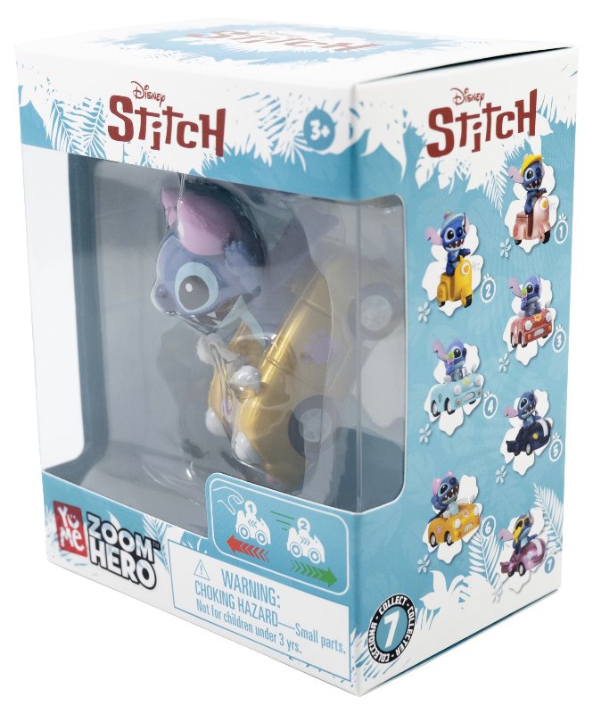 Lilo&Stitch Zoom Hero Pullback 7Asst(Assorted - Includes 1)-Dolls & Accessories-MAXX-
