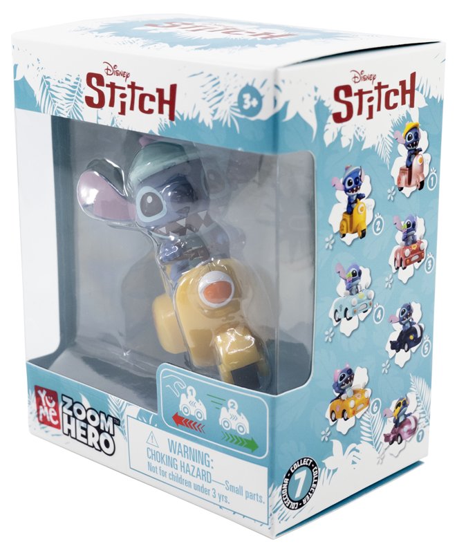 Lilo&Stitch Zoom Hero Pullback 7Asst(Assorted - Includes 1)-Dolls & Accessories-MAXX-