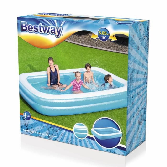 Bestway Pool Rectanglar Blue 305X183X56 C.4-Bestway