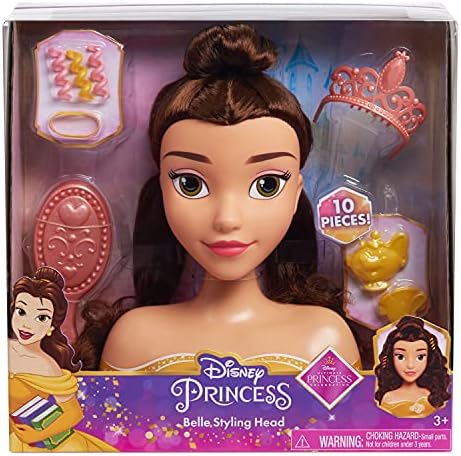 Disney Princess Basic Belle Styling Head-Dolls & Accessories-Disney Styling Head-