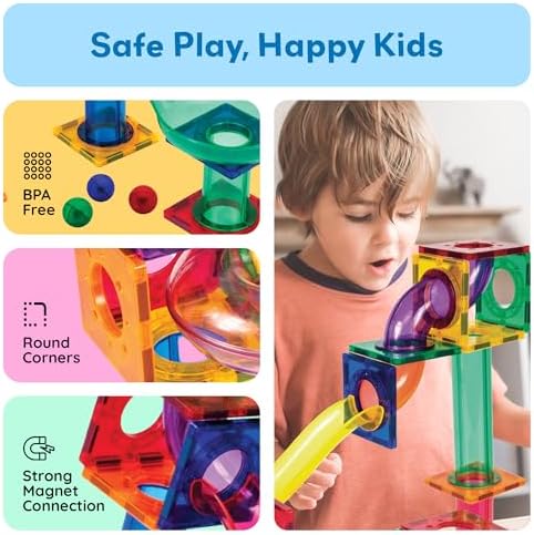 Picasso Magnetic Marble Run 50Pcs-Games & Puzzles-PICASO-