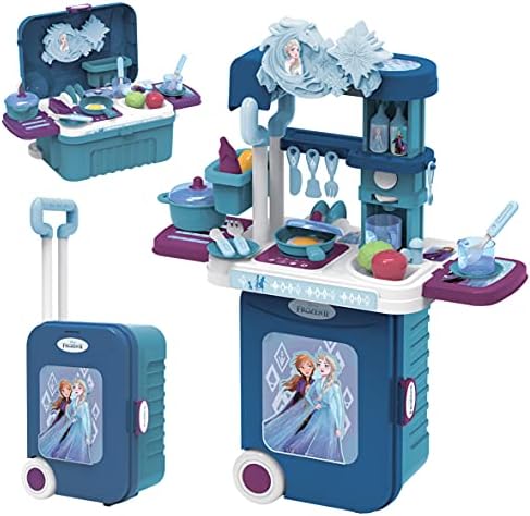Frozen2 Kitchen Trolley Case 3In1-Dolls & Accessories-JAKKS-