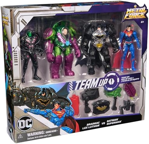 Dc Metal Force Fig 4" Team Up Battlepack-Action Figures-SM DC Metal Force-