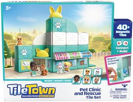 Tile Town Pet Clinic & Rescue Tile Set-ACTION FIGURES & PLAYSETS-Tile Town-