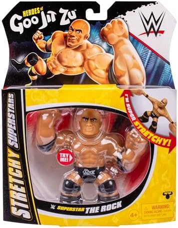 Heroes Of Goo Jit Zu Wwe W2 Hero Pk Superstar The Rock by Goo Jit Zu for kids - figures
