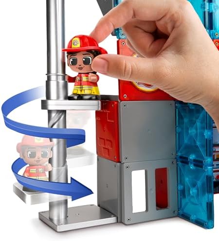 Tile Town Fire Station Tile Set-ACTION FIGURES & PLAYSETS-Tile Town-