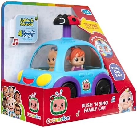 Cocomelon Vehicle Push N Sing B/O-Baby, Toddler & Preschool-JASWAR-
