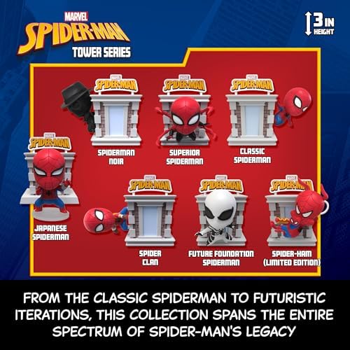 Spiderman Tower Series W/Window Box 6Ass-Action Figures-MAXX-