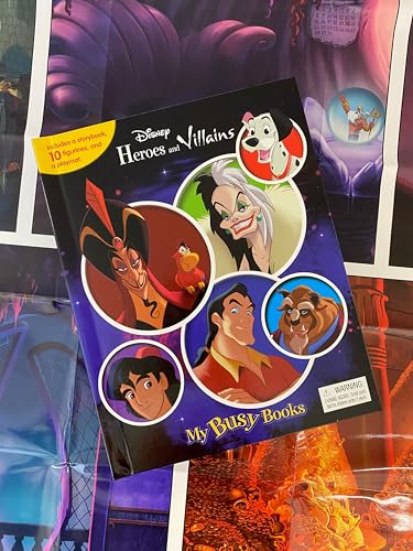 Disney Heroes & Villains My Busy Books-ACTIVITY GAMES -Shubaik Lubaik-9782764353561