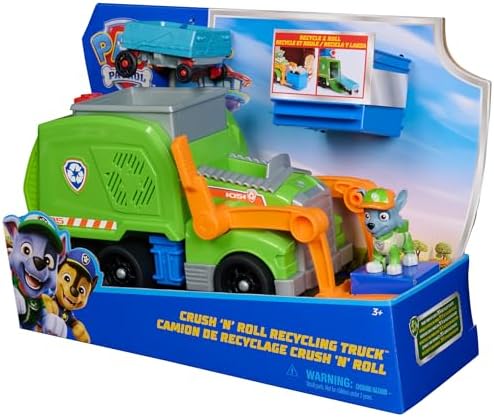 Paw Patrol Dlx Vhcl Recyclingtruck Rocky-ACTION FIGURES & PLAYSETS-Paw Patrol-