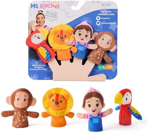 Ms. Rachel Zoo Song Finger Puppet Set-Baby, Toddler & Preschool-Ms.Rachel-