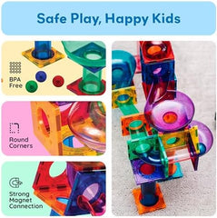 Picasso Magnetic Marble Run 100Pcs-Games & Puzzles-PICASO-