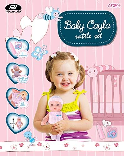 P.Joy Baby Cayla Rattle Set 25Cm B/O-Dolls & Accessories-P.JOY-