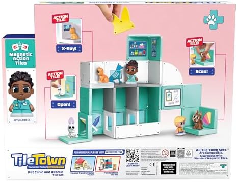 Tile Town Pet Clinic & Rescue Tile Set-ACTION FIGURES & PLAYSETS-Tile Town-