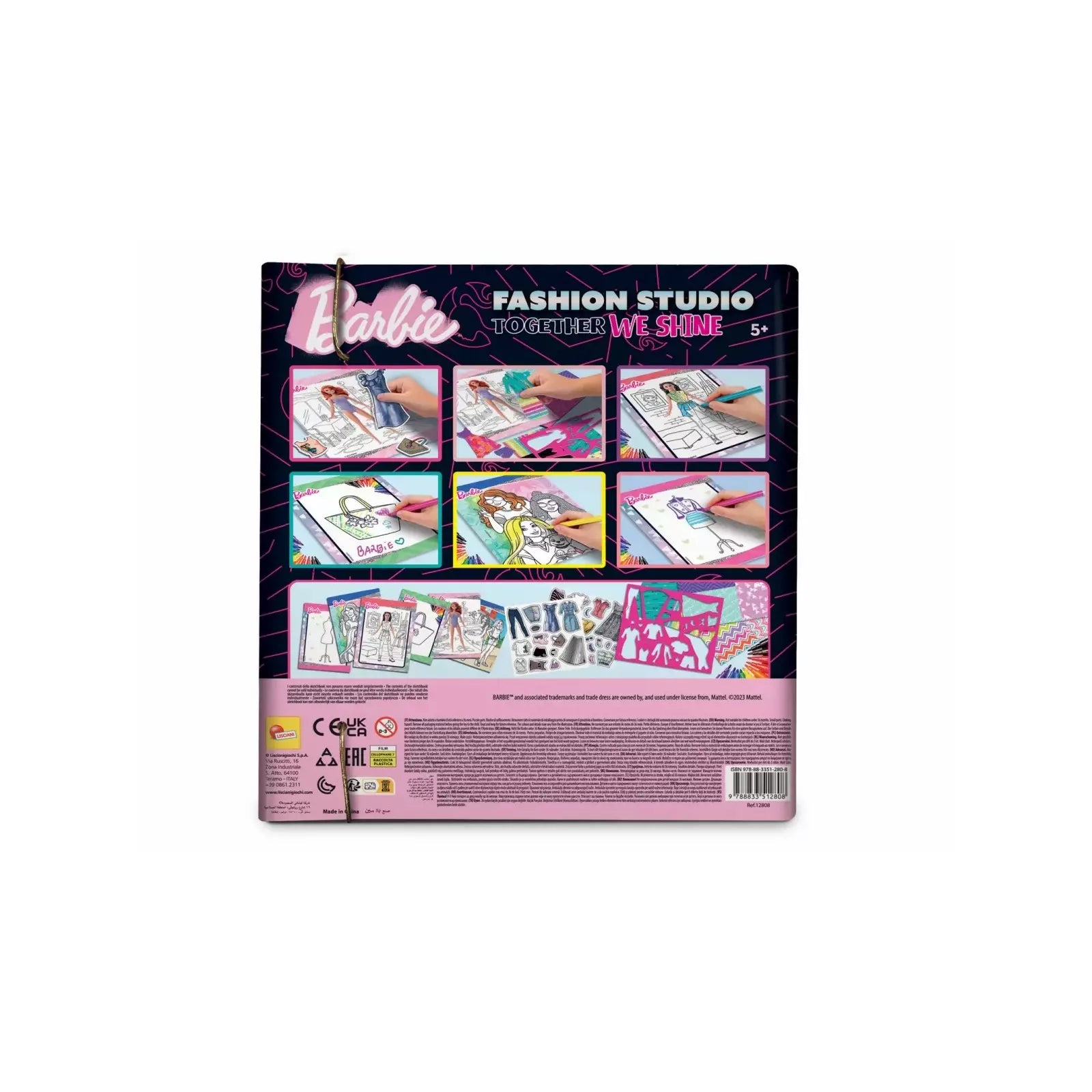 BARBIE SKETCHBOOK TOGETHER WE SHINE - FASHION STUDIO IN DISPLAY