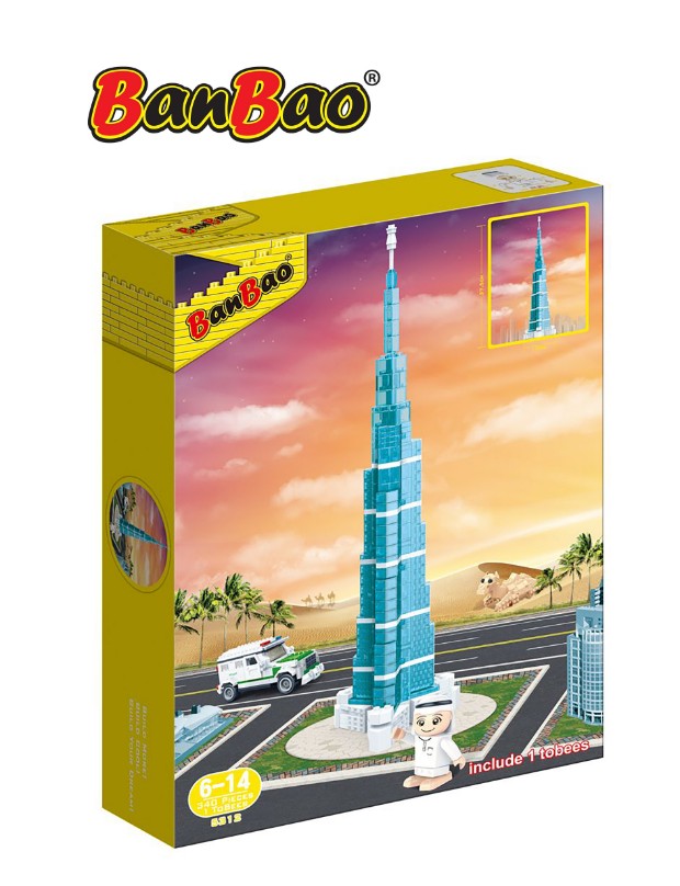 BANBAO BURJ KHALIFA CRYSTAL CLEAR 37.5CM Default Title