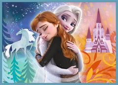 Puzzles - "4in1 (12, 15, 20, 24)" - The amazing world of Frozen / Disney Frozen 2