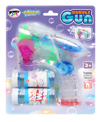 P.JOY BUBBLE GUN WITH LIGHTS B/O