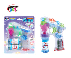 P.JOY BUBBLE GUN WITH LIGHTS B/O