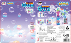 P.JOY BUBBLE GUN WITH LIGHTS B/O