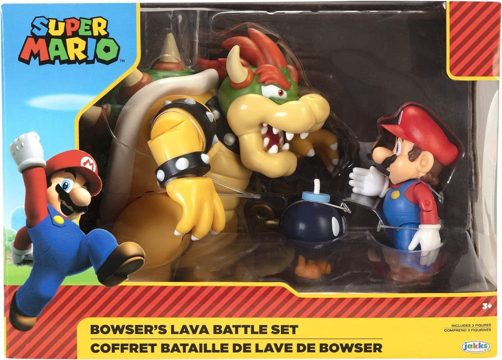 Nintendo Mario Vs. Bowser Diorama Set-ACTION FIGURES & PLAYSETS-World of Nintendo-39897645124