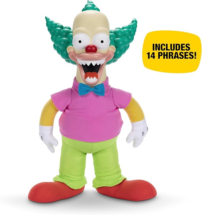 The Simpsons Talking Plush Krusty Doll-GIFTS & NOVELTIES-The Simpsons-192995175501