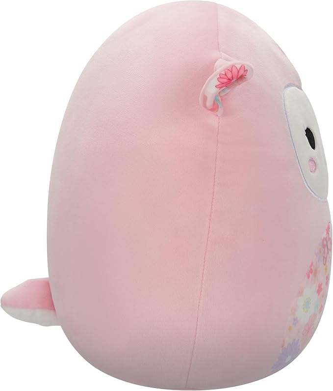 SQK - Medium Plush (12" Squishmallows) (Lala - Pink Lamb W/Floral Ears and Belly)-Plush Toys-Squishmallow-196566411784
