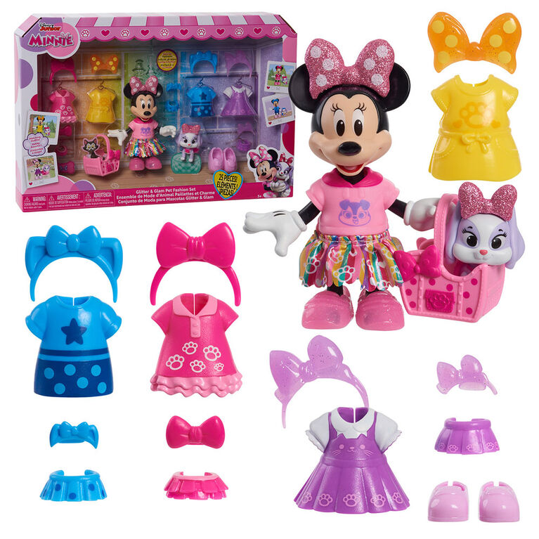 Disney-Minnie Glitter & Glam Pet Fashion Set-Dolls & Accessories-Minnie Mouse-886144881893