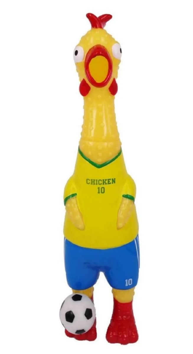 Animolds Squeeze Me Soccer Chicken (25cm tall, 4 styles)