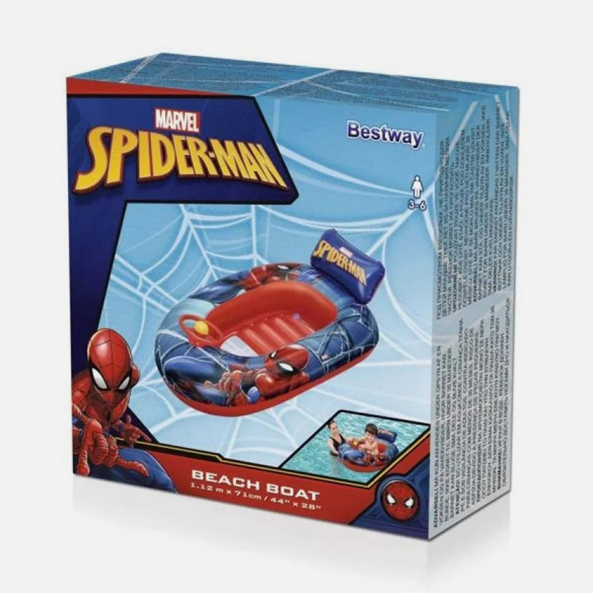 Bestway Spiderman Beach Boat 112X71Cm - ACCESSORIES & TUBS - Bestway - Shop in Bahrain