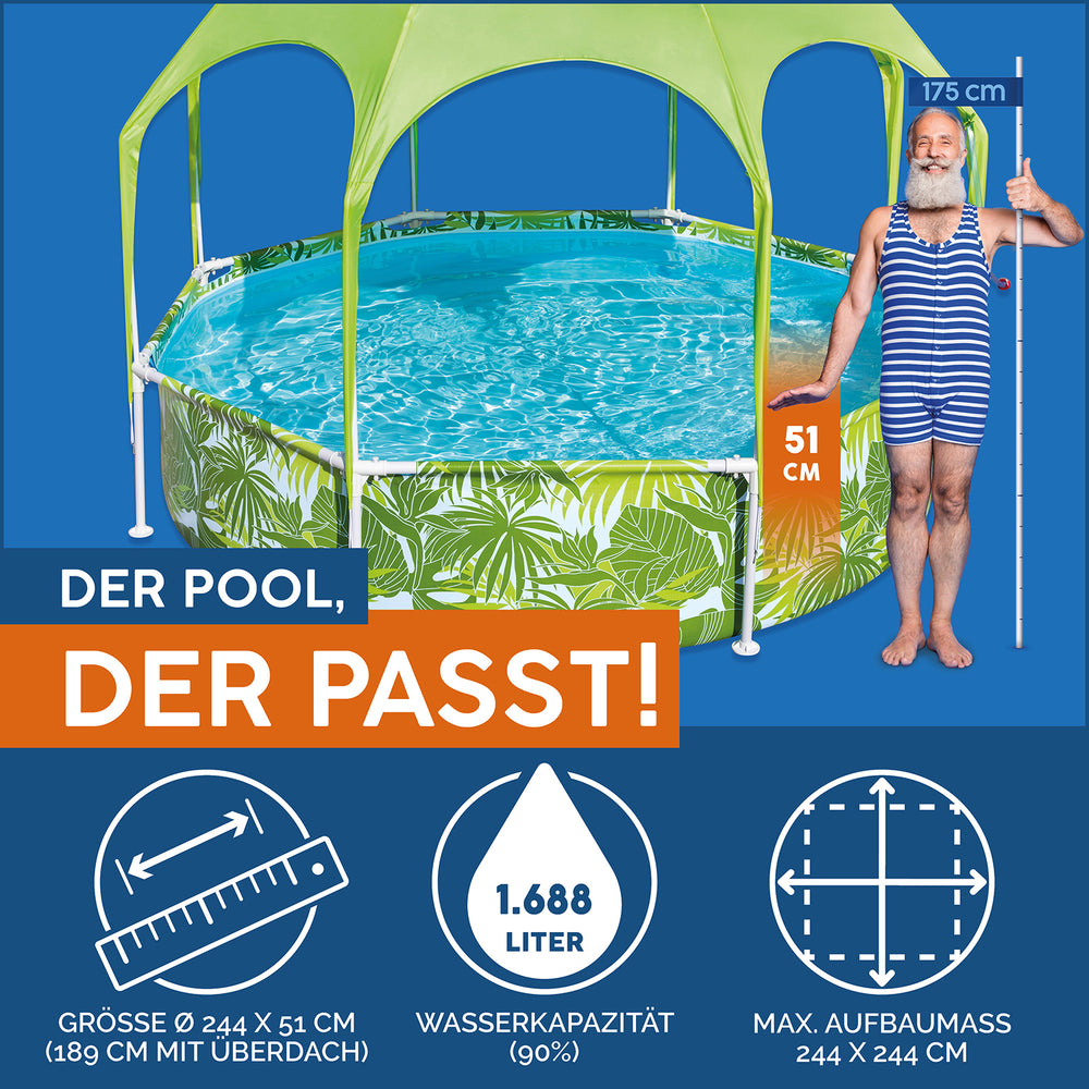 Bestway Pool Summer Splash N Shade 244X51-SWIMMING POOL-Bestway-