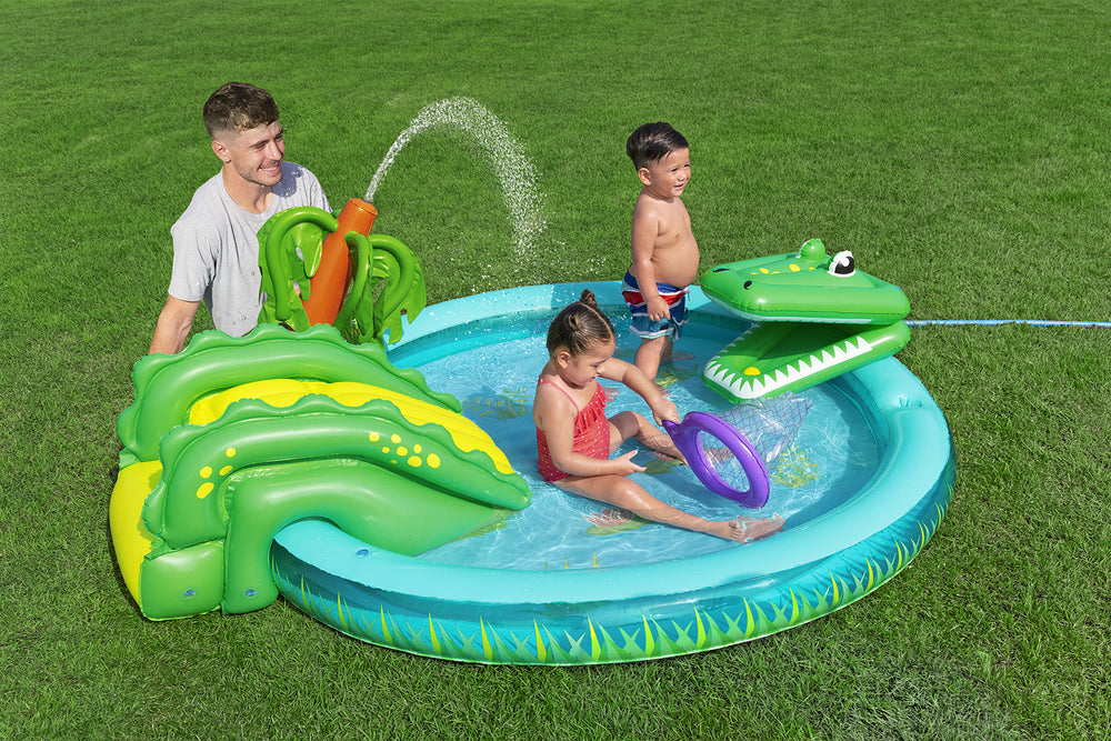 Bestway Playcentr Crocodile Cove 224X181X72-INFLATABLE POOL-Bestway-