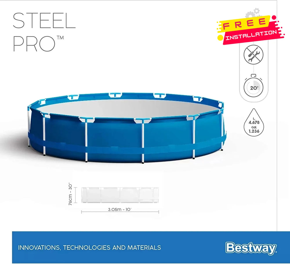 Bestway Poolset Steelpro 305X76Cm C.4-SWIMMING POOL-Bestway-