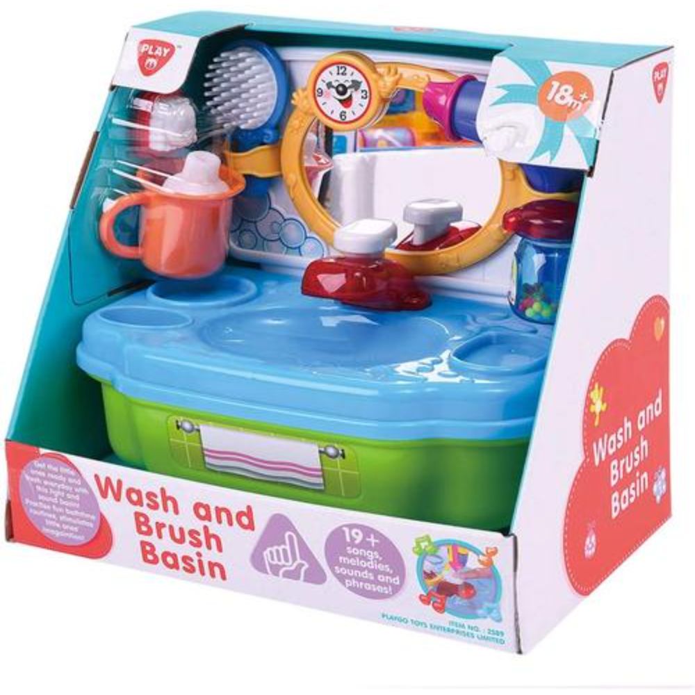 Wash And Brush Basin B/O-Preschool-Play Go-4892401025890