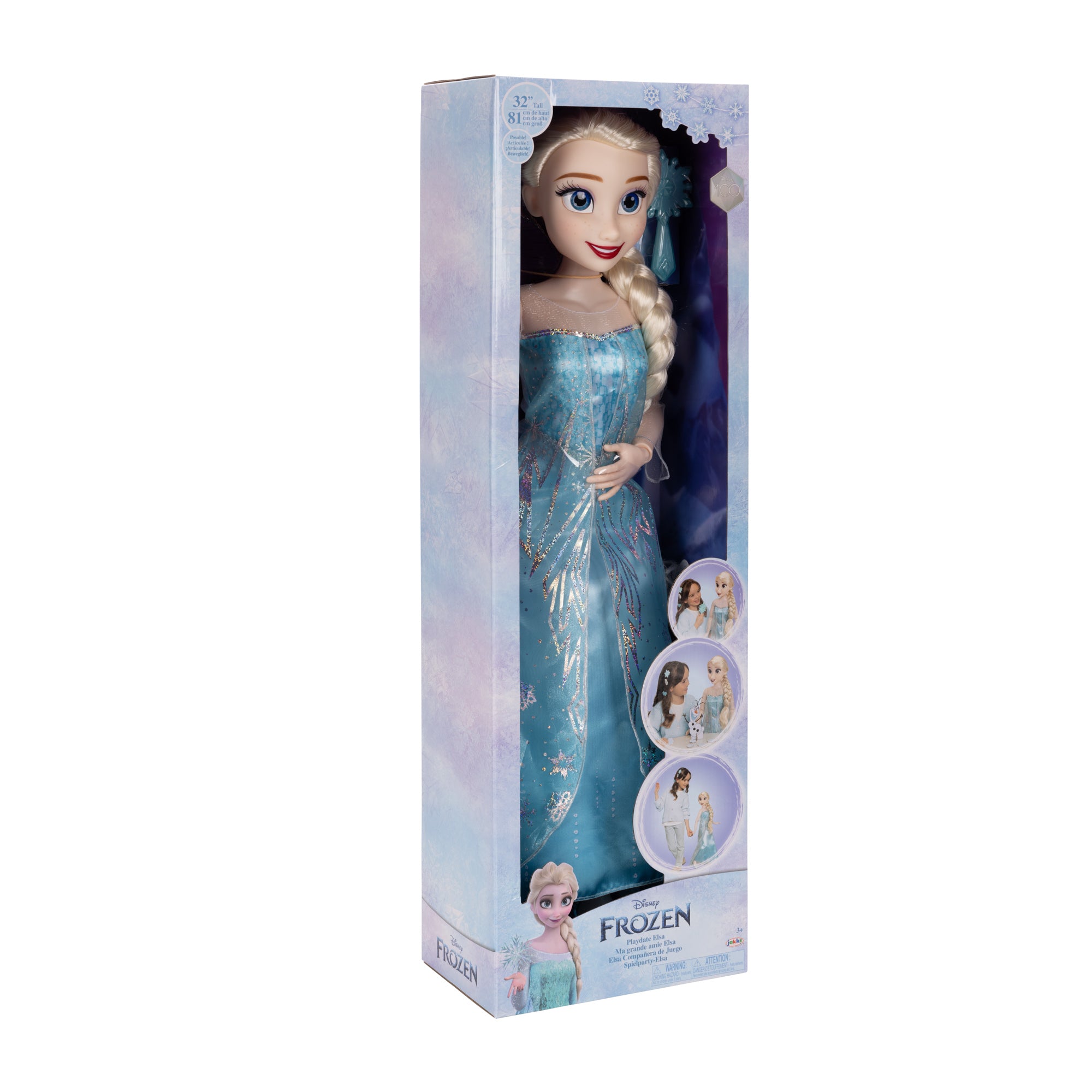 DPRINCESS ELSA DOLL PLAYDATE 32IN