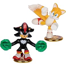 Akedo Sonic S1 Versus Pack Tails Vs Shadow-ACTION FIGURES & PLAYSETS-Akedo-630996154397