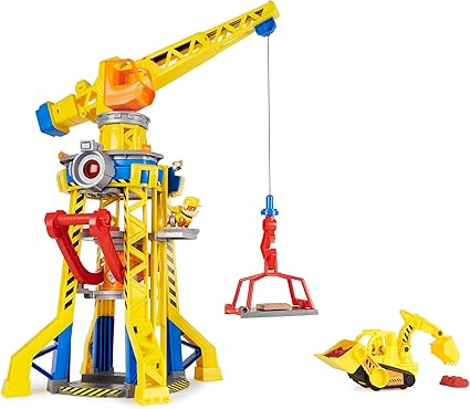 Rubble & Crew Bark Yard Crane Tower-ACTION FIGURES & PLAYSETS-Rubble & Crew-778988486221