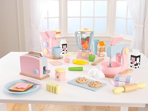 Kidkraft Coffee Set - Pastel-Dolls & Accessories-Kidkraft-