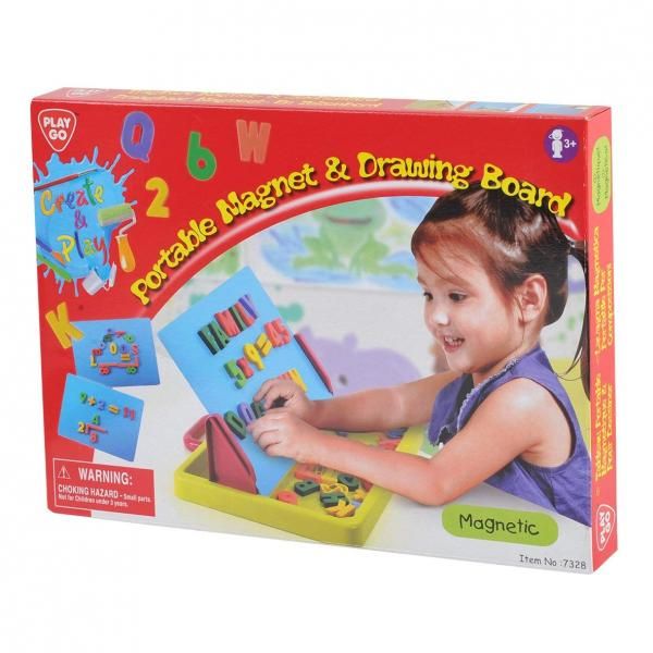 Portable Magnet & Drawing Board - 58 Pcs-Play Go-4892401073280