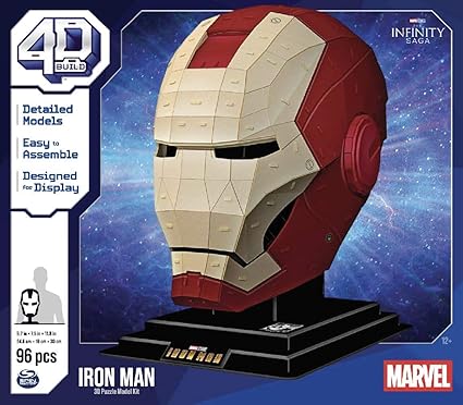 Puzzle 4D Marvel Iron Man Helmet by Cardinal Games for kids - toys
