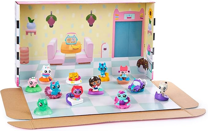 Gabby's Dollhouse Purrfect Dollhouse & Mini Toy Figure Dolls Bundle-Dolls & Accessories-Gabby-681147036994