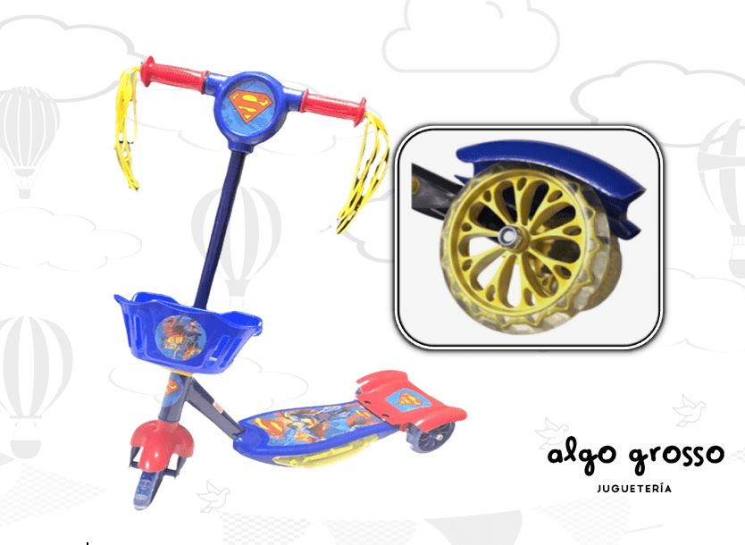 Superman Scooter Mixxed Designs 61X60X16Cm-DC-7450077118680