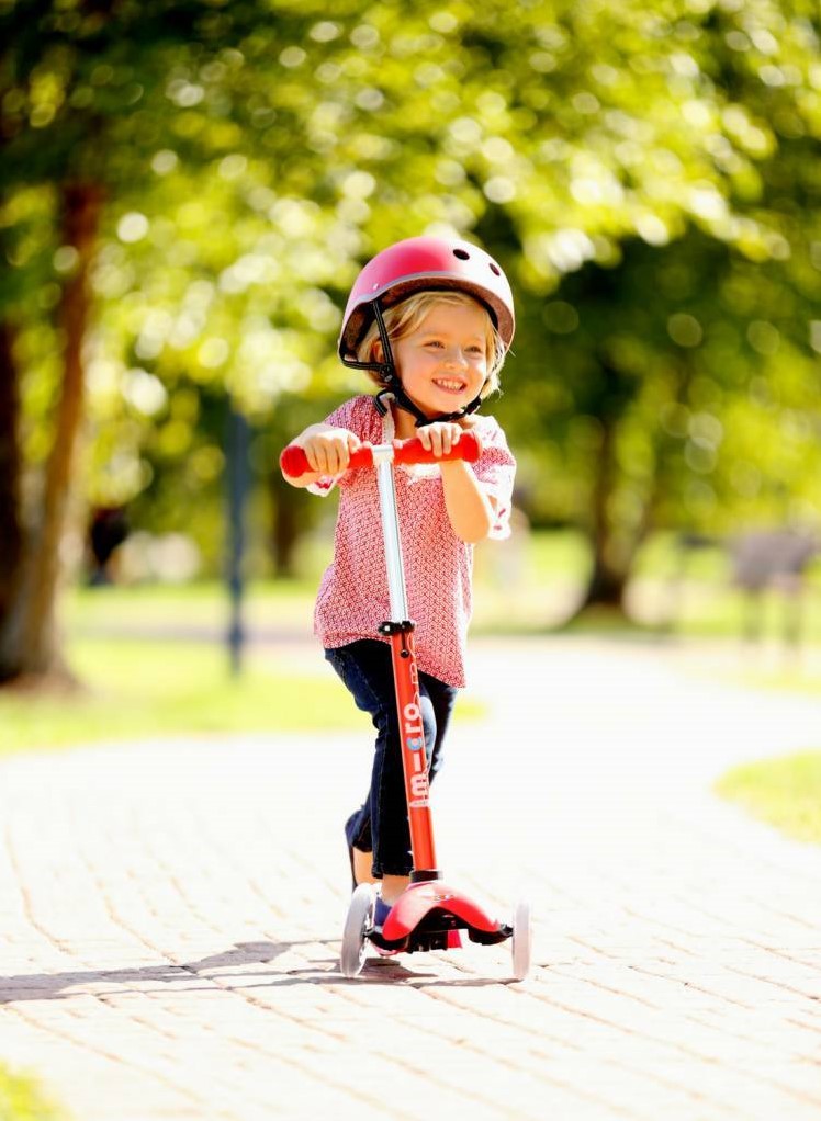 Mini Micro Deluxe Aqua (Led)-Ride-On & Scooters-Micro-7630053523022