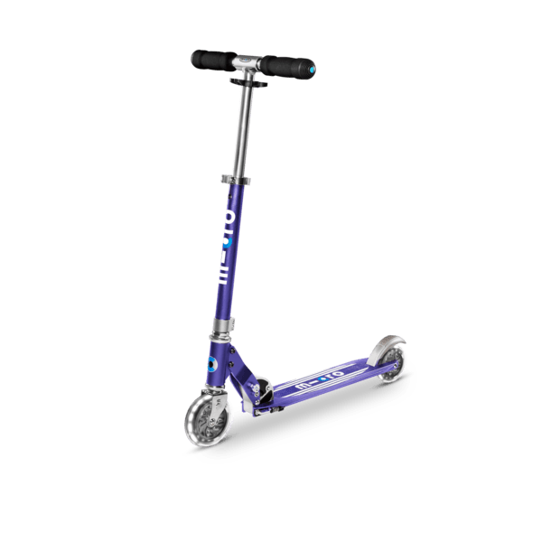 Micro Sprite Blue Stripe Led-Ride-On & Scooters-Micro-7630053530983