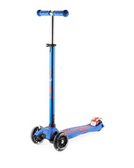 Maxi Micro Deluxe Blue (Led)-Ride-On & Scooters-Micro-7640170574715
