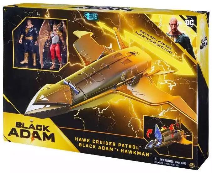 Dc Black Adam Movie Hawk Cruiser W/4" Fig Black Adam & Hawkman by DC Black Adam for kids - toys