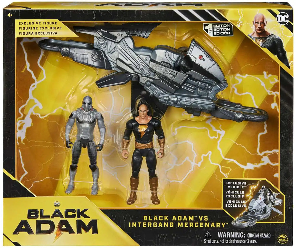 Dc Black Adam Movie Intergang Set W/4" Fig by DC Batman for kids - toys