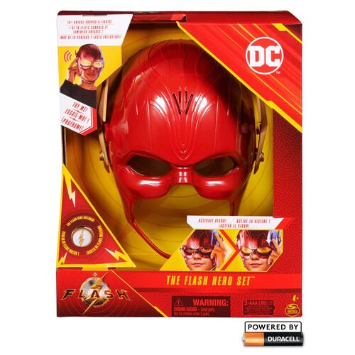 Dc Flash Movie Mask&Ring W/Lights&Sounds-ACTION FIGURES & PLAYSETS-DC The Flash-778988436073